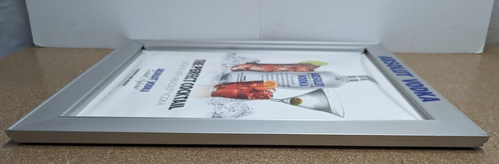 2011 Absolute Vodka Metal Framed Advertising Sign
