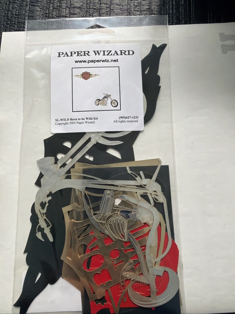 Paper Wizard Harley Davidson Die Cut