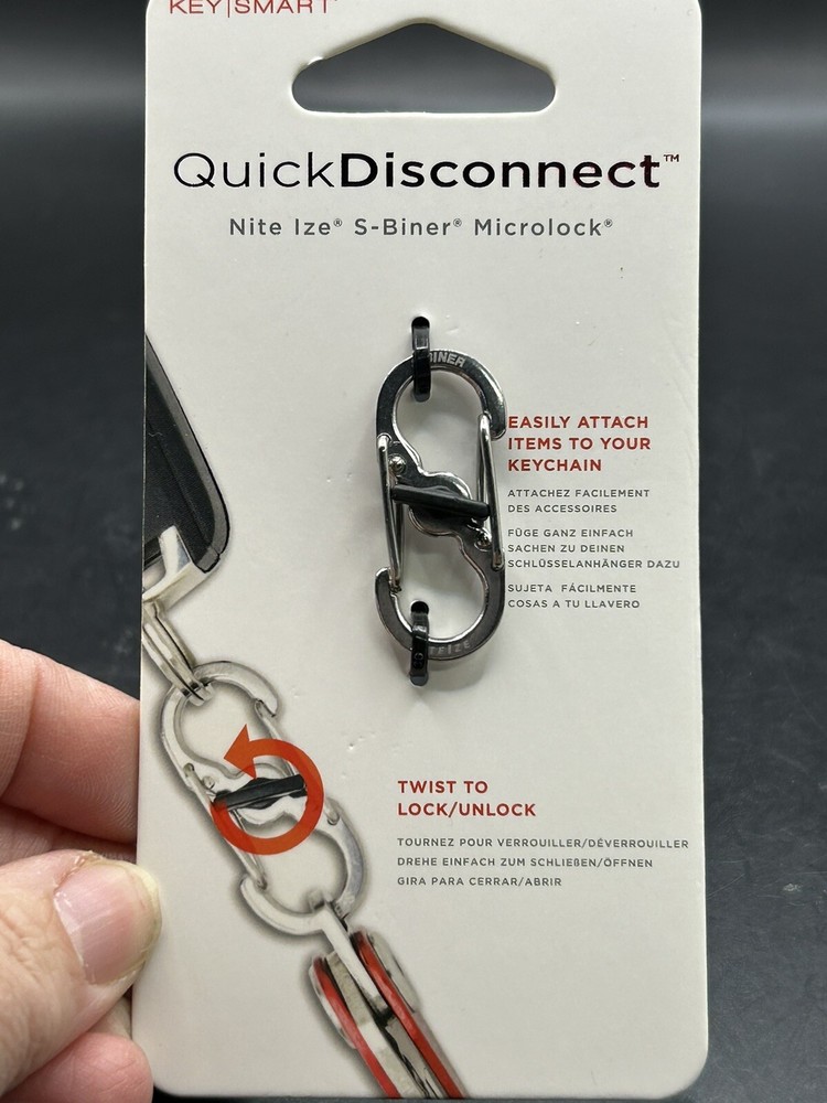 KeySmart Quick Disconnect S-Biner Microlock Interchange Me KeyCollar Detachable