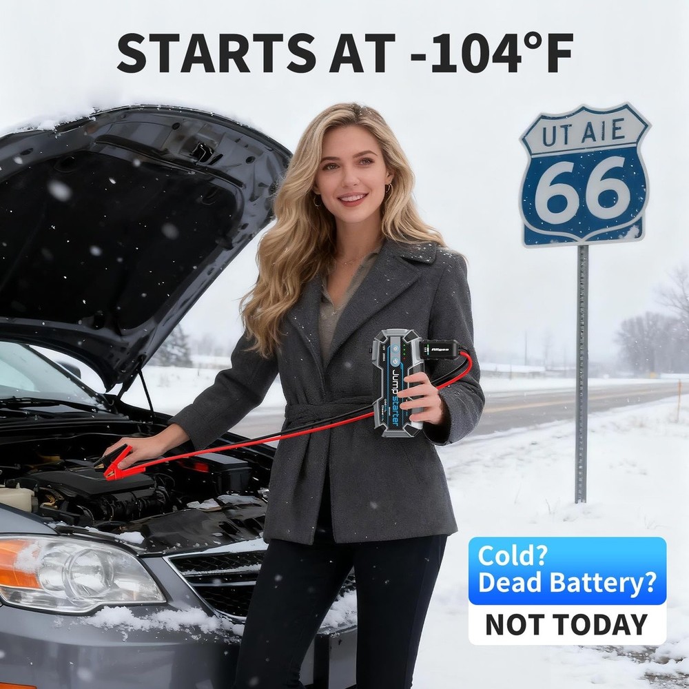 Car Jump Starter 2000A Portable Battery Booster