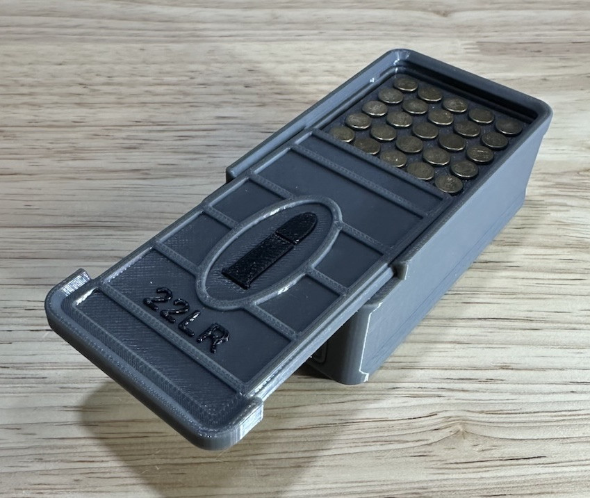 Stackable 22LR Ammo Box 50rd Capacity (3 Pack)