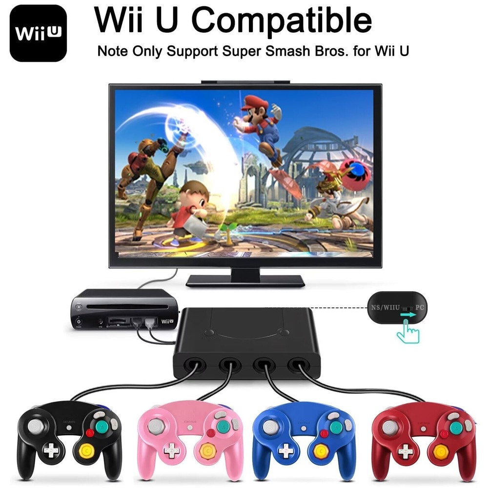 Multi - Platform Converter Compatible with Nintendo Gamepad Switch/Wii U/PC USA