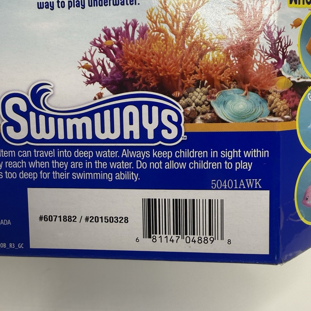 SwimWays Rainbow Reef Lebron Waves Fish Pool & Bath Toy – New