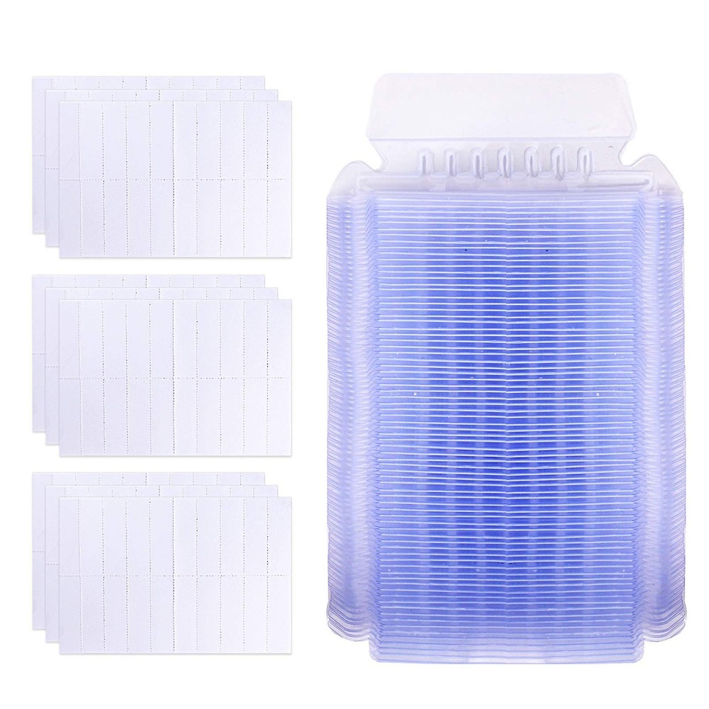 hupos File Folder Tabs, 100+200 Sets Hanging File Folder Tabs with Inserts fo...