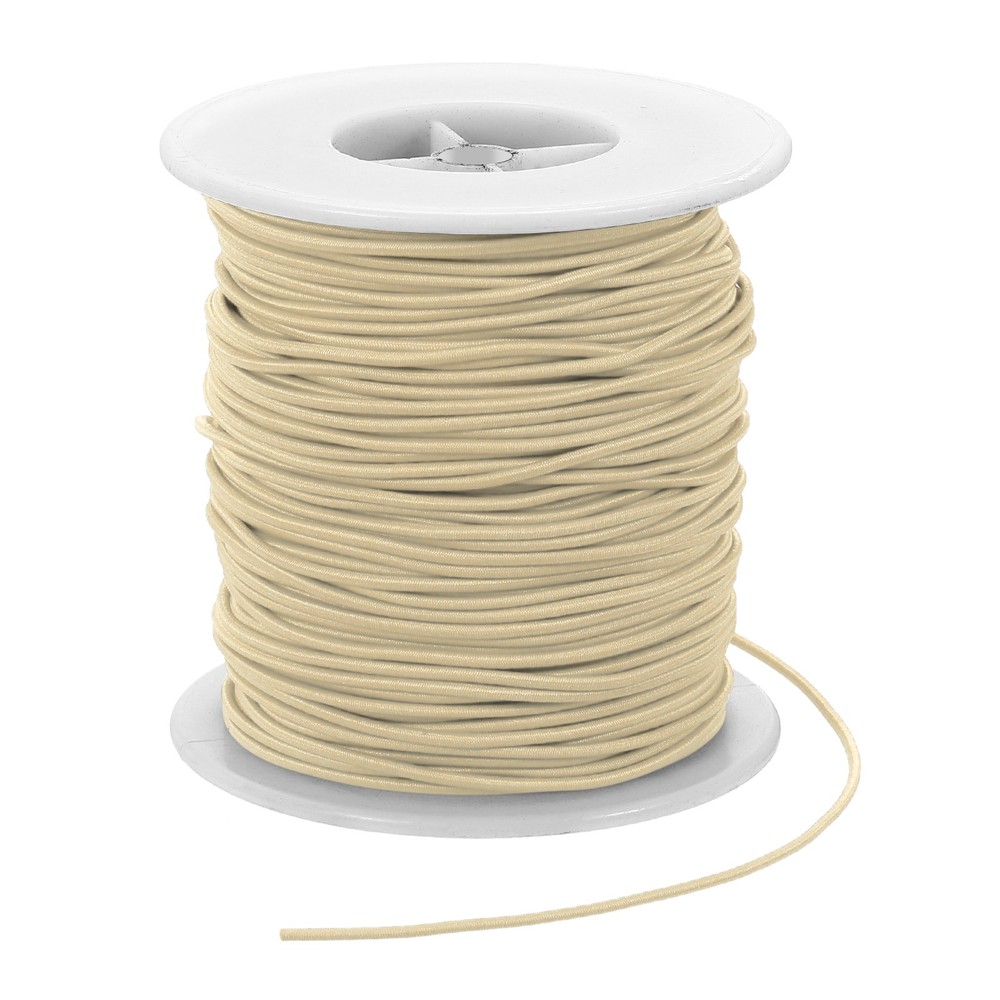 Elastic Cord, 2 mm Stretchy Elastic String 77 Yards Khaki