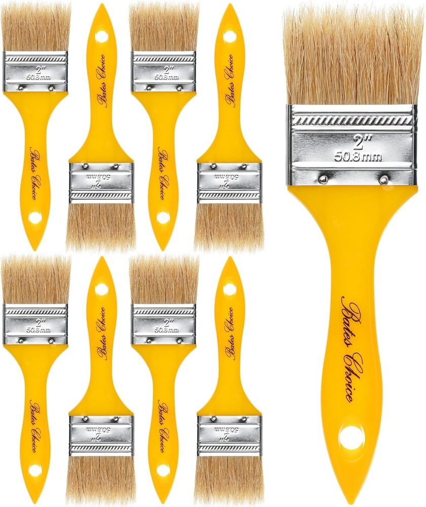 Chip Paint Brushes 2 Inch 9 Pack Plastic Handle Chip Brush Brushes for Paint