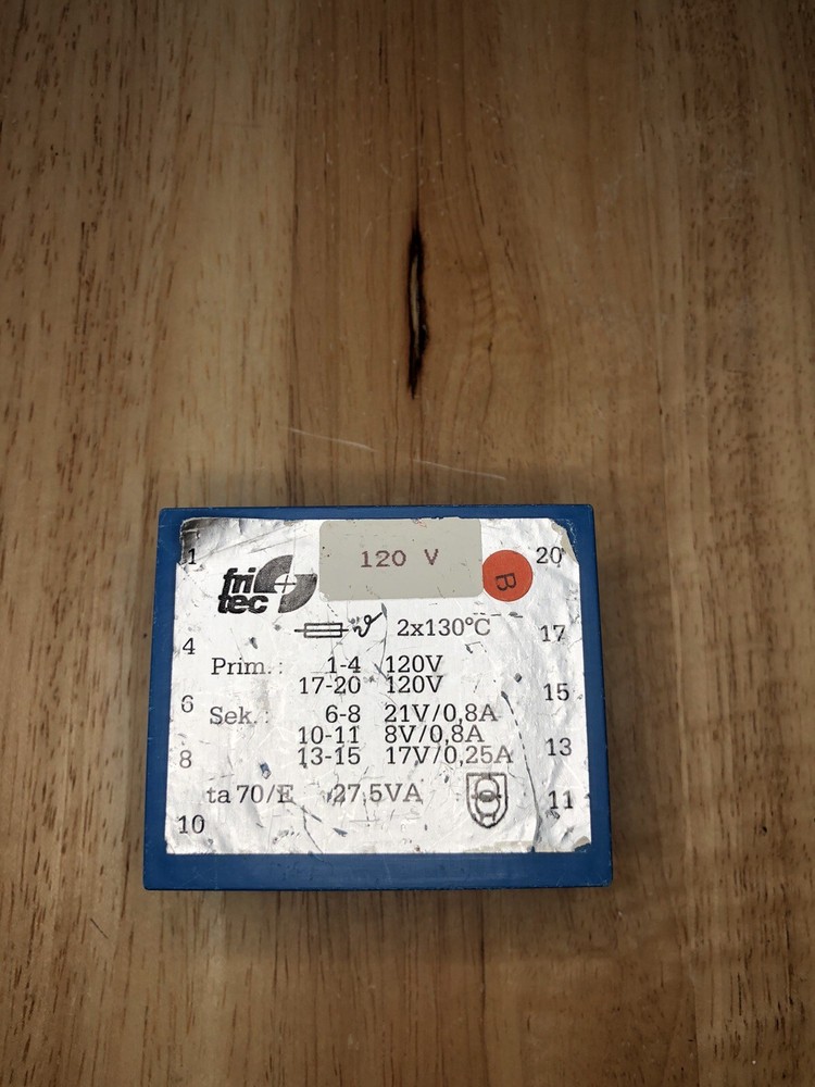 Fritec Transformer 120V  2x130C