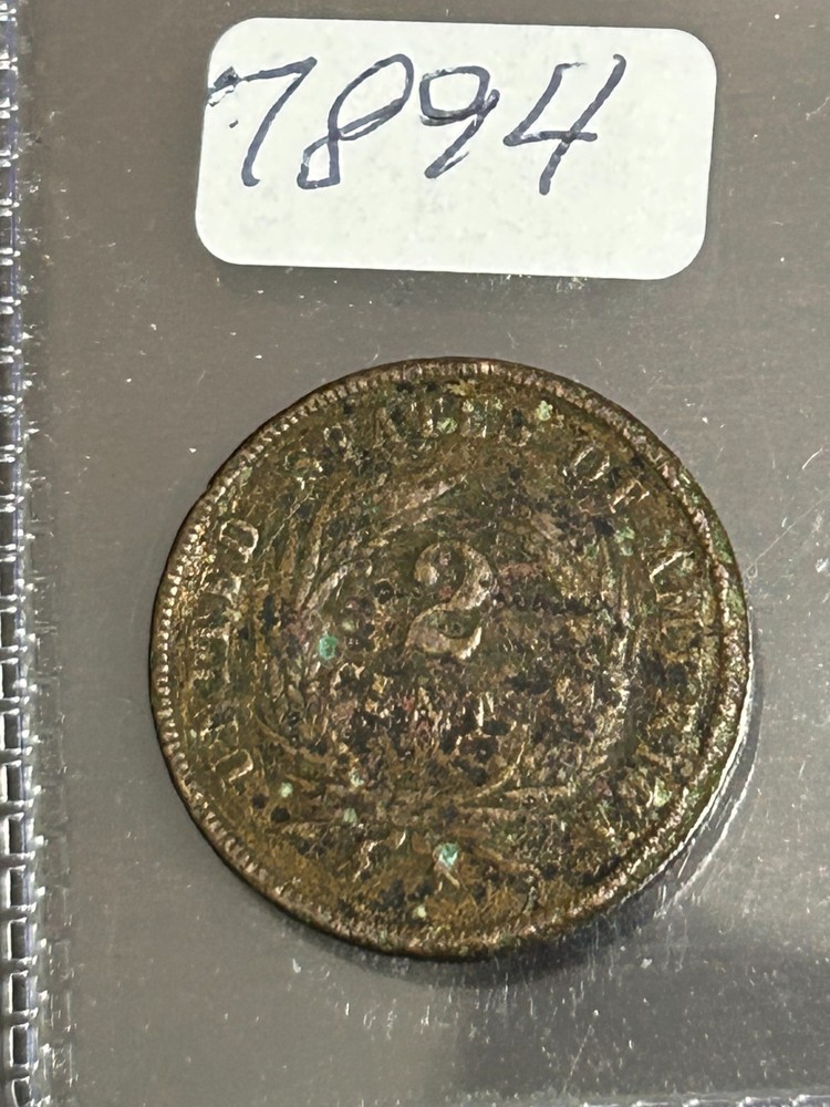 1865 2 CENT PIECE - NOTE DETAILS -