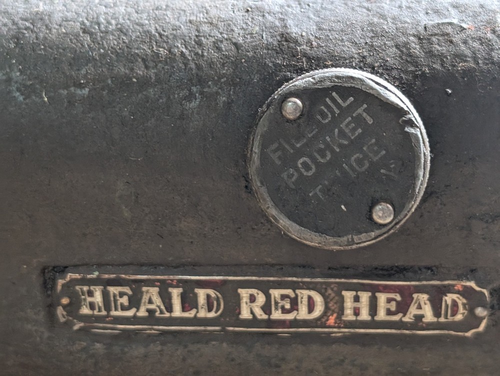 Vintage Heald Red Head Grinder Spindle Machine Assembly Part Component