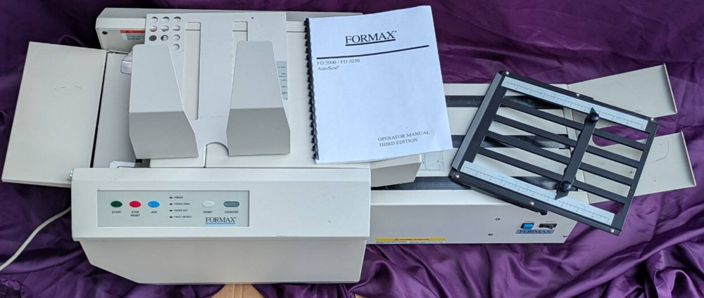 FORMAX FD2000 AutoSeal Folder Sealer with FD200030 Conveyor ~ See Video