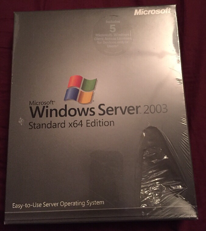 Microsoft Windows Server 2003 Standard X64 Edition 5 CAL New!