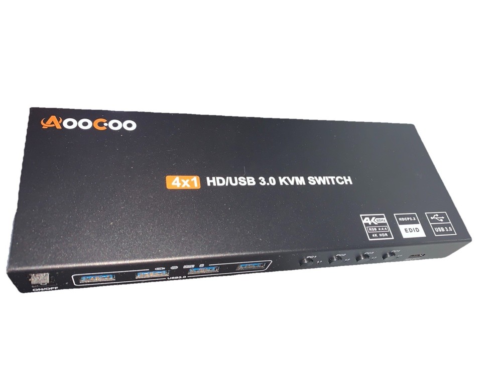 AooCoo 4K Dual HD/USB 3.0 KVM Switch ONLY