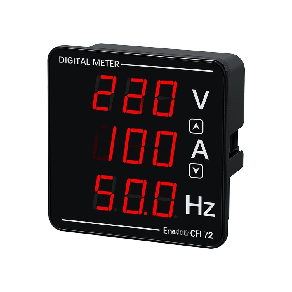 CH72 Digital Panel Meter AC Voltage Current Frequency 72x72mm Measurement Tool