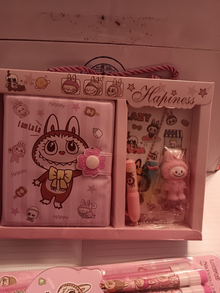 Hapiness Diary Set And Pencil Set With A Sharpener