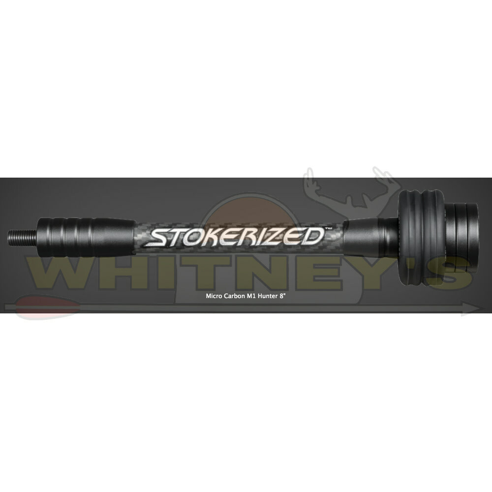Stokerized SS M1 Hunter Stabilizer - 8" - Black - SSM1-8-BLK