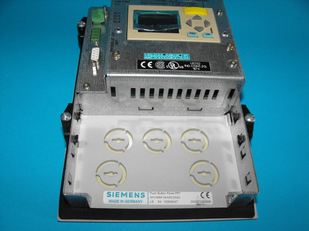 Siemens 6AV3688-3AA03-0AX0.Simatic PP7.Operator Interface Panel.USED