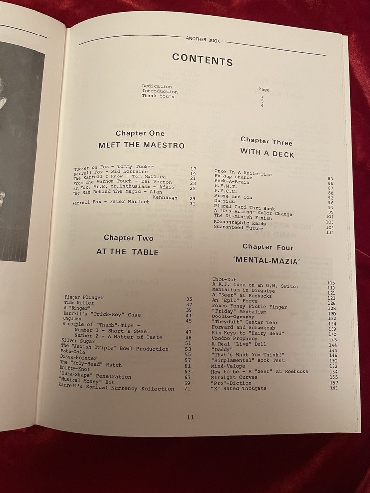 Vintage Magic Tricks Book Karrell Fox Another Book