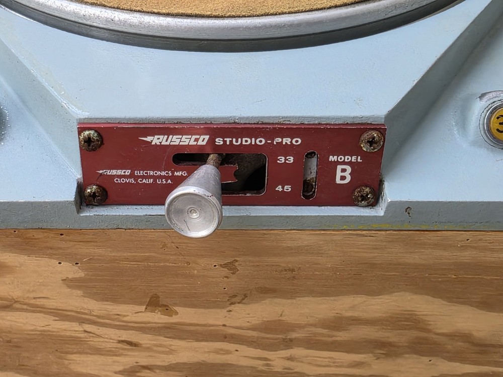 Russco Studio Pro Model B Broadcast Turntable