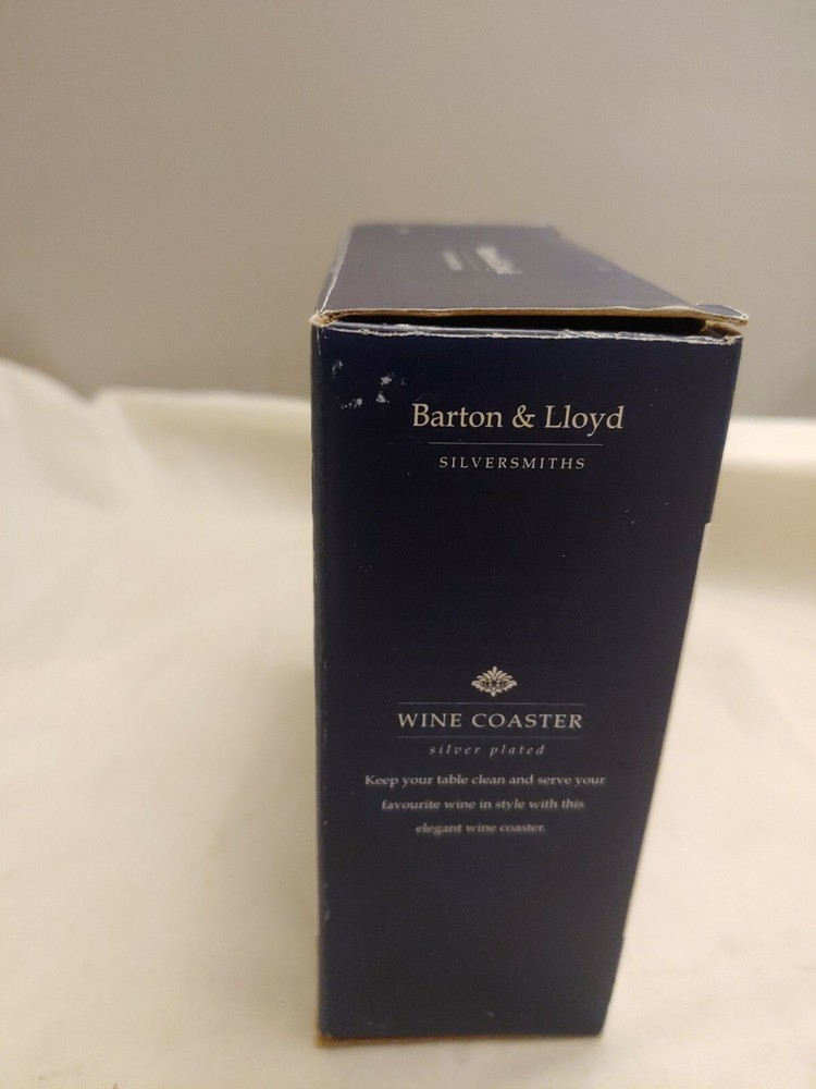 Barton & Lloyd Silver Plate Wine coaster In Box Pre-Owned