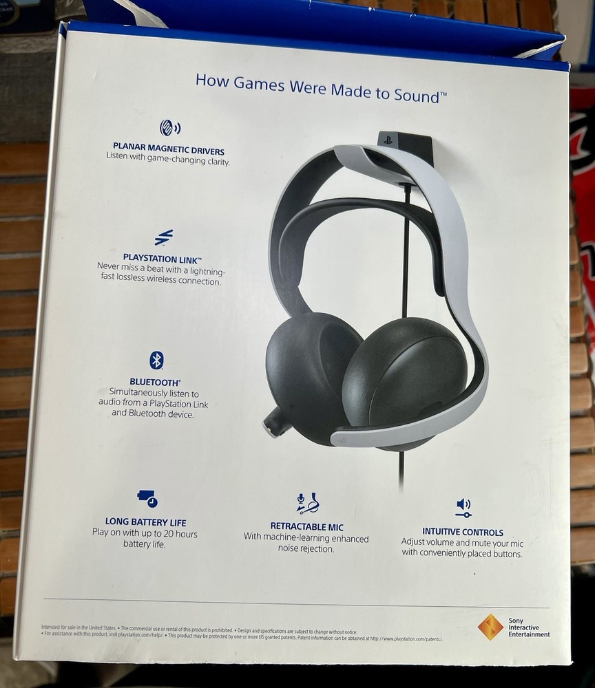 PLAYSTATION S PULSE ELITE HEADPHONES.