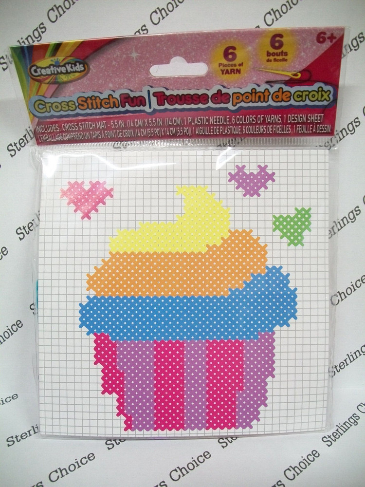 Creative Kids Cross Stitch Kit - Cupcake