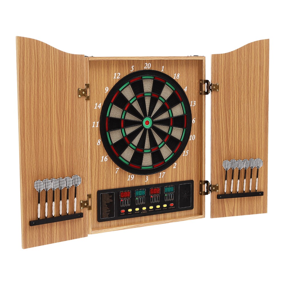 Foldable Dartboard Cabinet Electronic Dart Machine Electronic Scoring Dartboard