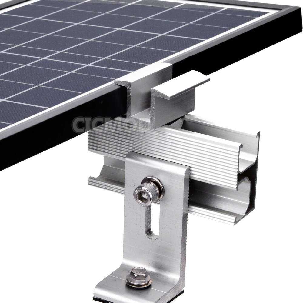 Solar Panel Brackets Mounting Clamp Kit Universal For 1-4pcs Solar Panels Mount