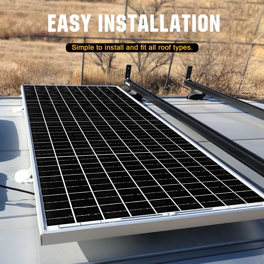 200W Solar Panel 12V Monocrystalline Solar Module PV Panel RV Off-Grid System