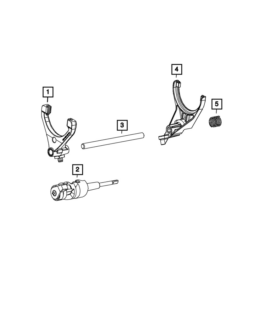 Genuine Mopar Shift Rail 68449232AA
