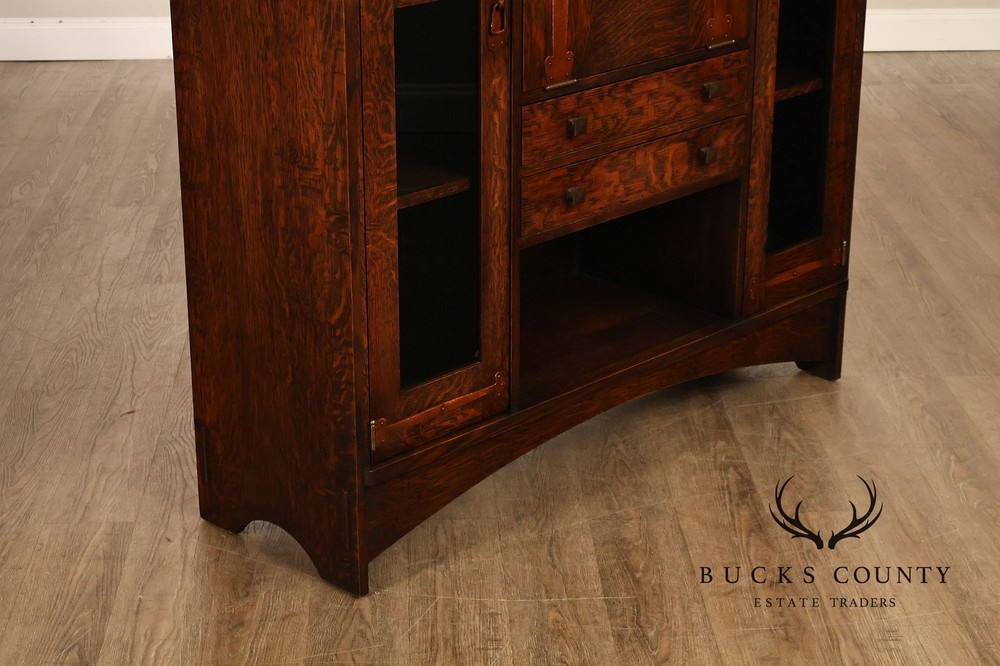 Warren Hile Studio Mission Oak Drop Front Desk