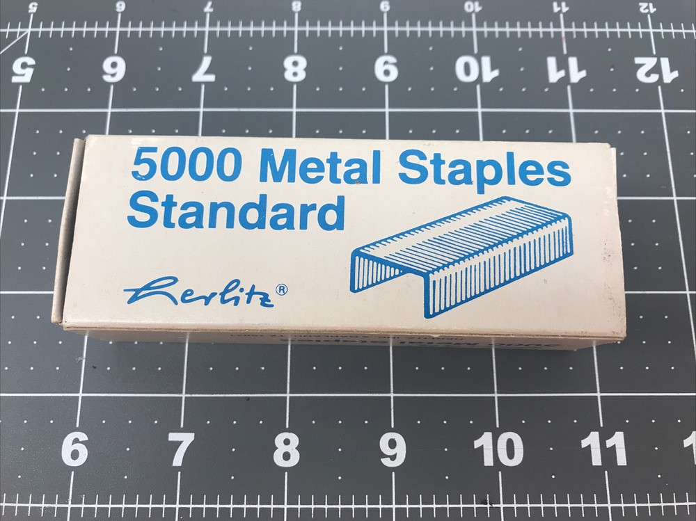 Vintage Staples Herlitz 5000 Staples 90% Full Standard Size