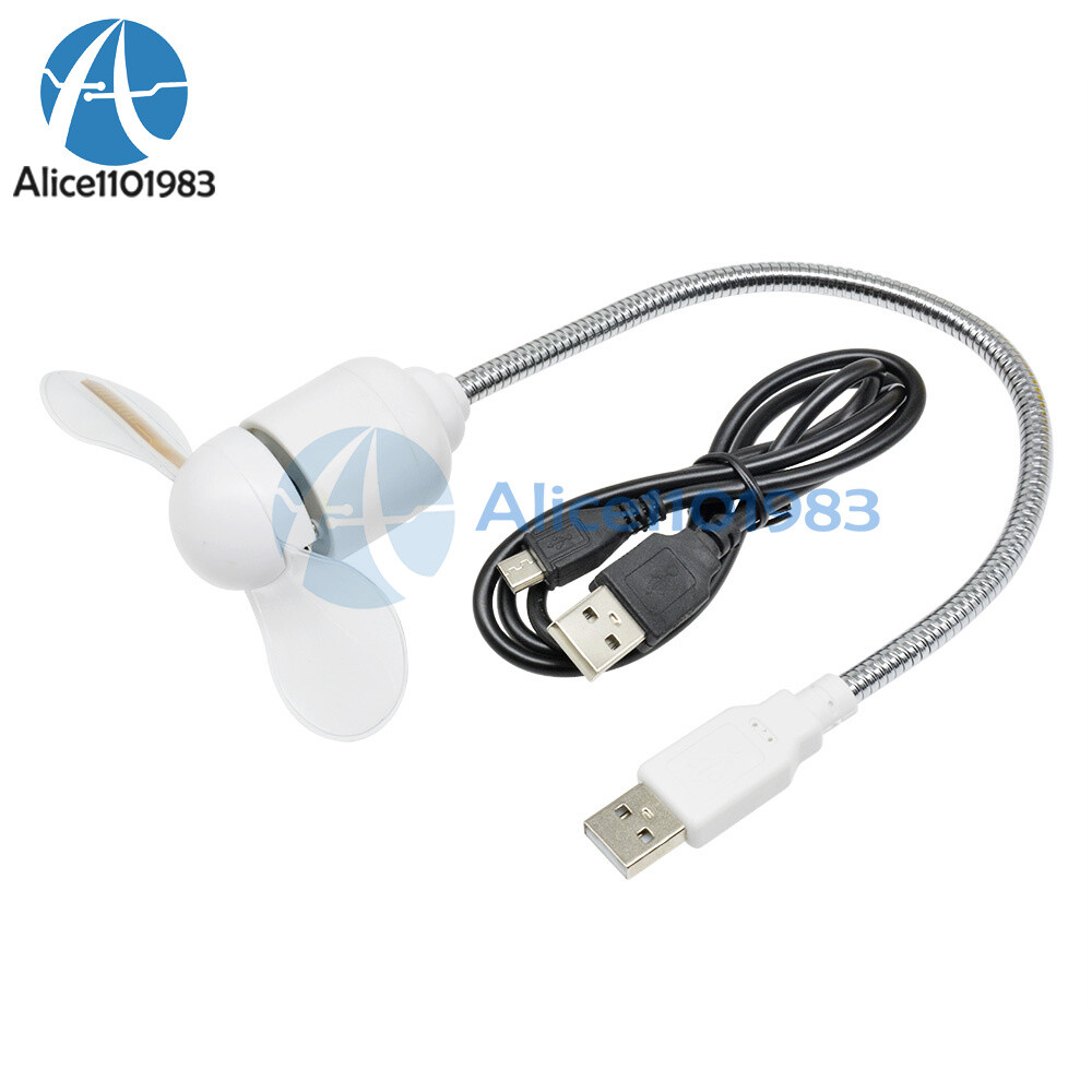 LED Fan Mini USB Powered Cooling Flashing Real Time Display Function