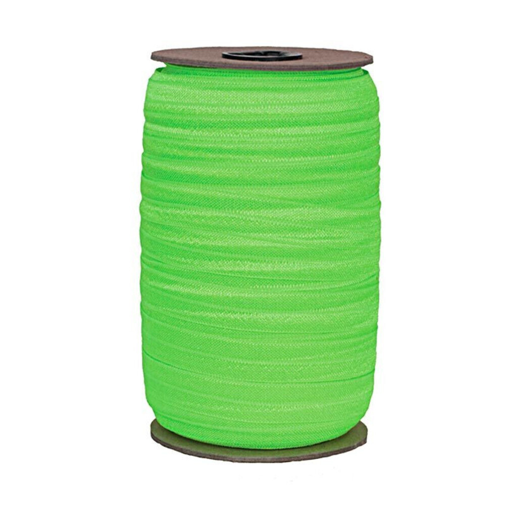 Neon Green 1" - 25mm Fold Over Sewing Elastic - Elastic by the Yard