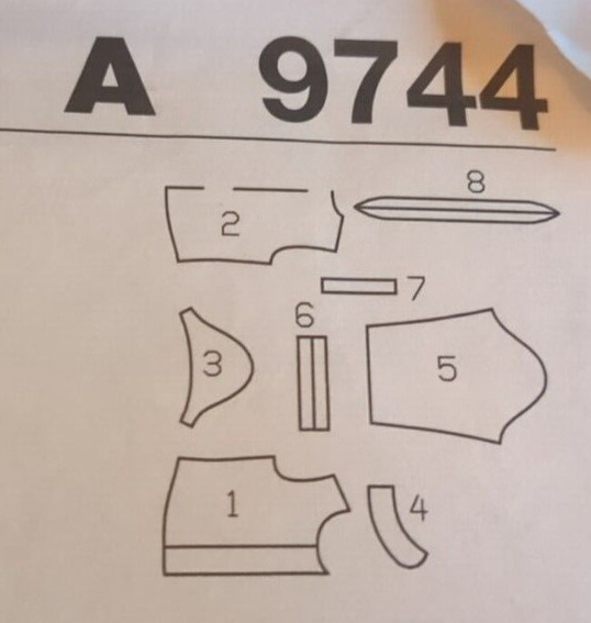 Burda Sewing Pattern # 9744 child's blouse size 3-8 UC/FF