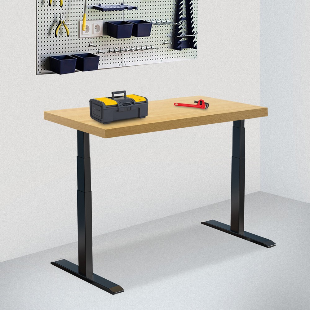 Wood Color 75x45x3.5cm Adjustable Workbenches Tabletop Rectangular Countertop