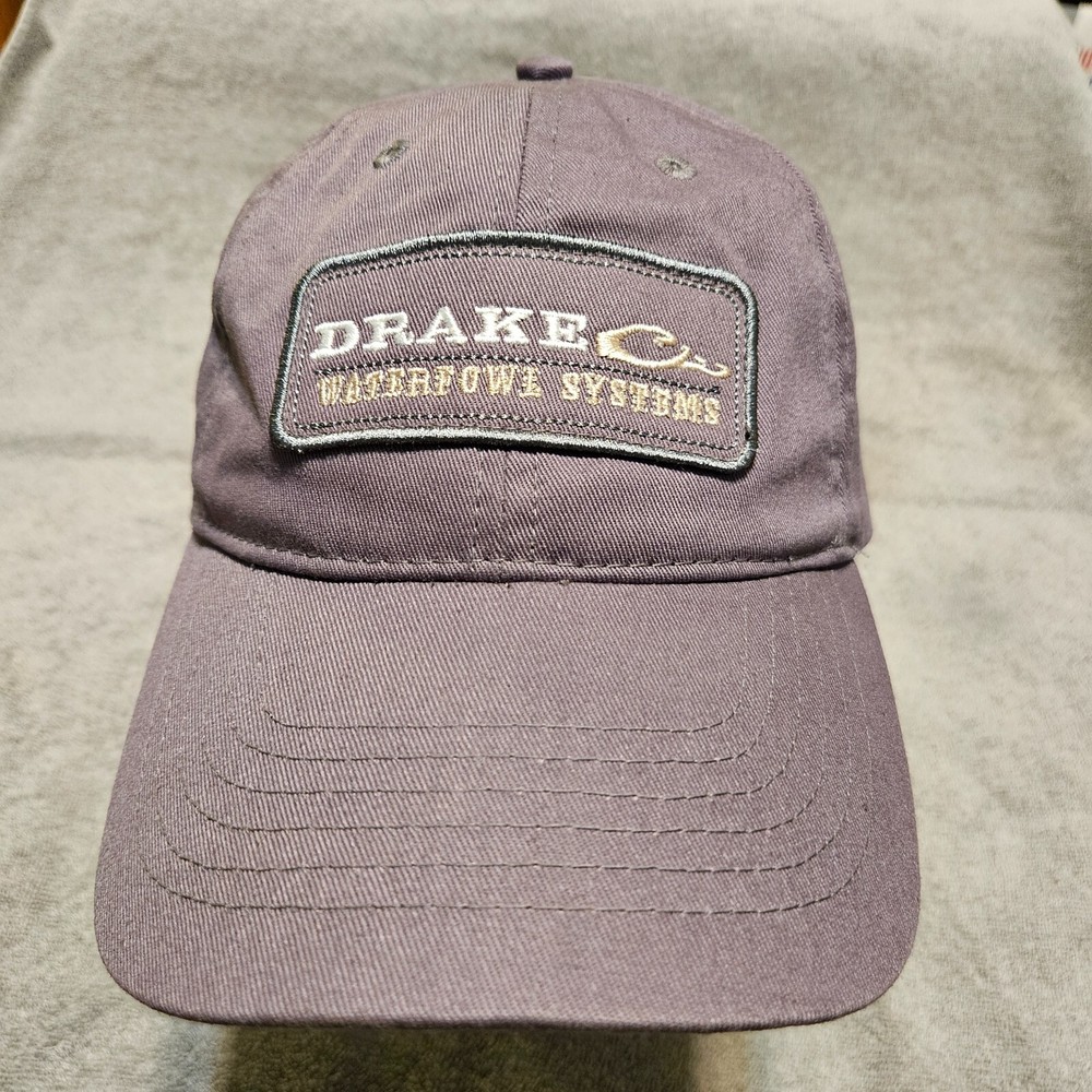 Drake Waterfowl Systems One-Size Hat Cap Gray Patch Front Hat Cap