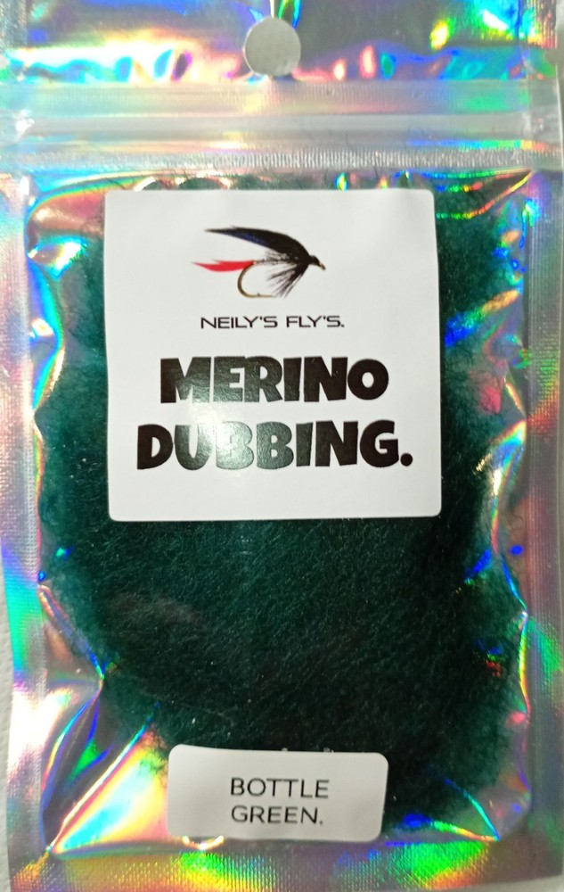 MERINO DUBBING Bottle Green.