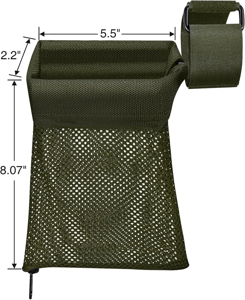 Brass Catcher Nylon Mesh Large Capacity Heat-Resistant Quick Release Tactical...