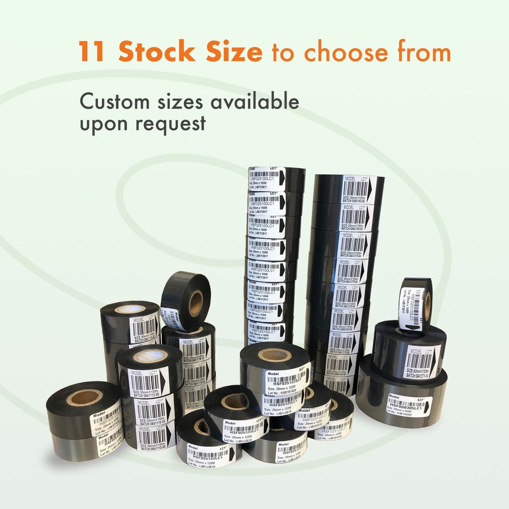 48 Rolls 1.5" x 400' (38 mm x 122 m) Hot Stamping Foil 1" Core, for Coding Devic