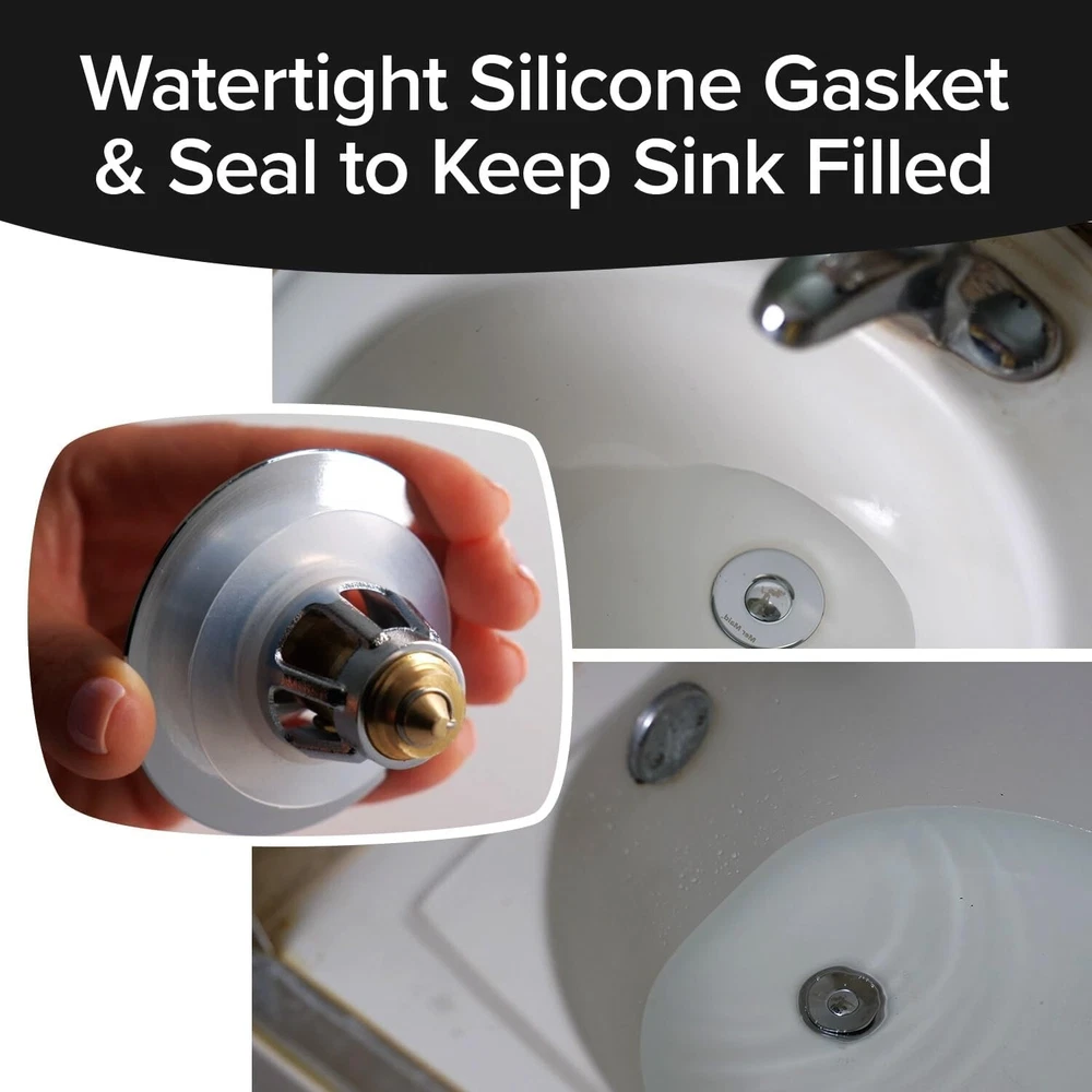 Drain Magic Universal Sink Stopper, Instantly Replace Broken Stoppers US Stock