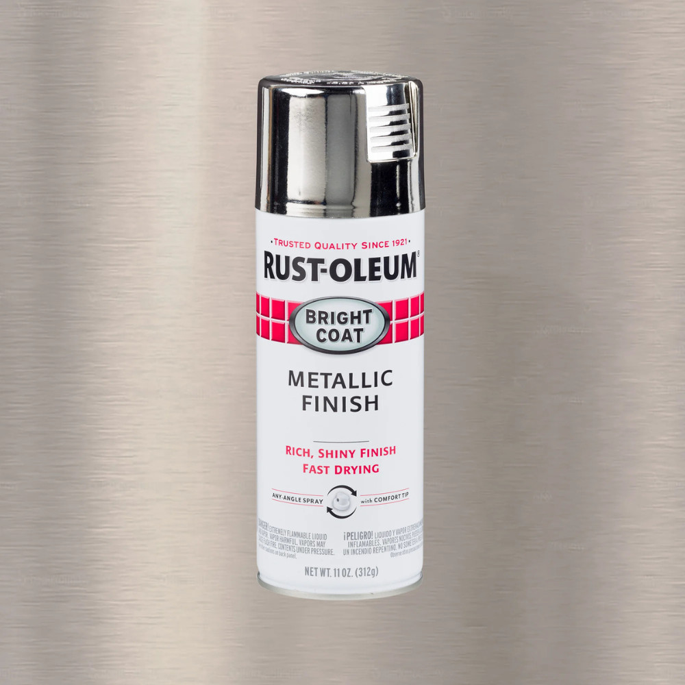 (6 Pack) Chrome, Rust-Oleum Stops Rust Bright Coat Metallic Spray Paint, 11 oz