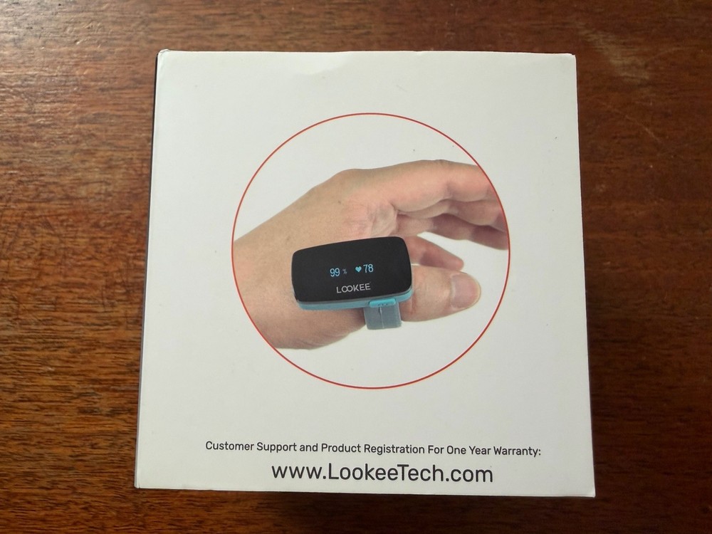 LOOKEE Wearable Ring Pulse Oximeter