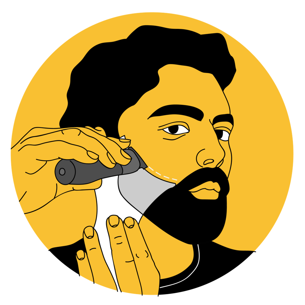 Beard Shaping Tool and Hair Trimmer Guide - Plus Version