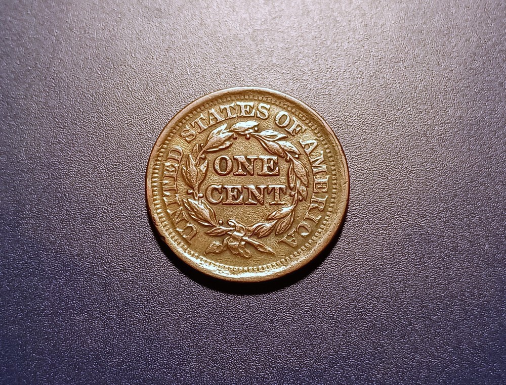 AU 1852 Braided Hair Large Cent