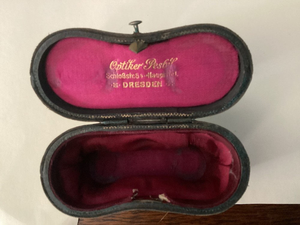 Antique Iris Opera Glasses with case