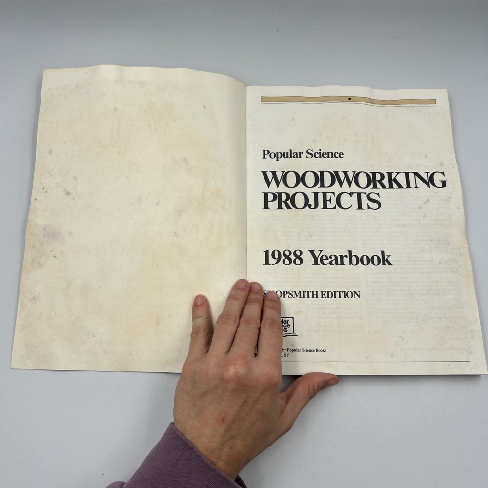 POPULAR SCIENCE WOODWORKING PROJECTS 1988 YEARBOOK