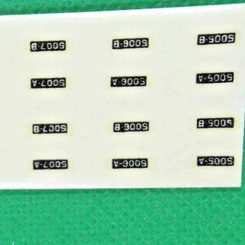 Marker Light Decals N Scale - Black Background, pkg. 24 - Details Below
