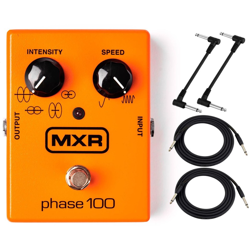 MXR M107 Phase 100 Phaser Effects Pedal with Cables