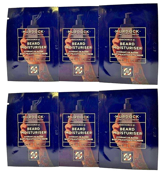 6X Murdock Barbers of London Beard Moisturizer Samples 5ml/each