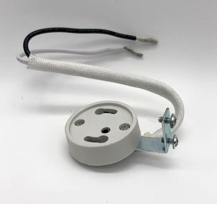 2 Pack Replacement GU24 Base Socket With Bracket 9 Inch Wire